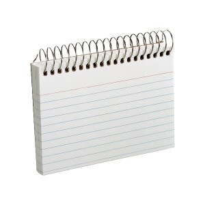 Spiral Index Cards 3X5 50 Pack